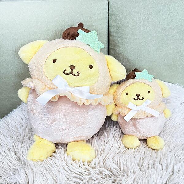 サンリオ ポムポムプリン フルーツ帽子マスコット セット ぬいぐるみ アクレーヌスターターセット付き ポムポムプリン 手作りキット