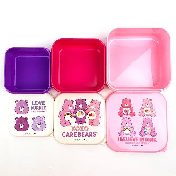 ケアベア シールランチボックス3Pセット 弁当箱 ランチ用品 ランチ