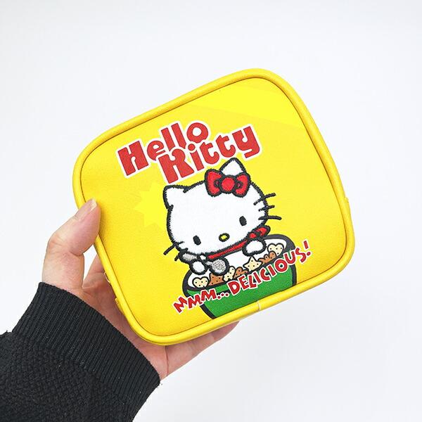 サンリオ ハローキティ スクエアポーチ イエロー Sanrio かわいい