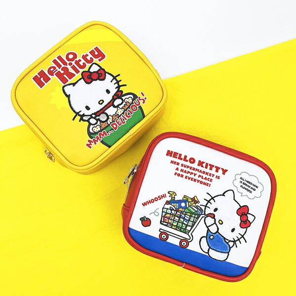 サンリオ ハローキティ スクエアポーチ イエロー Sanrio かわいい