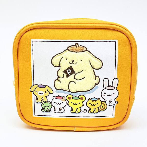 サンリオ ポムポムプリン スクエアポーチ オレンジ Sanrio かわいい
