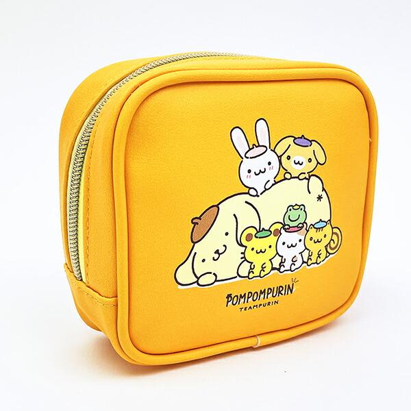 サンリオ ポムポムプリン スクエアポーチ オレンジ Sanrio かわいい