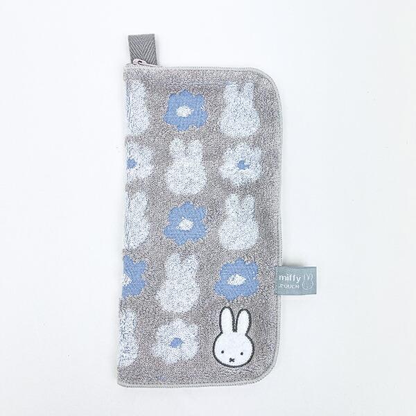 ミッフィー miffy どっとポーチ オーガニックコットン グレー