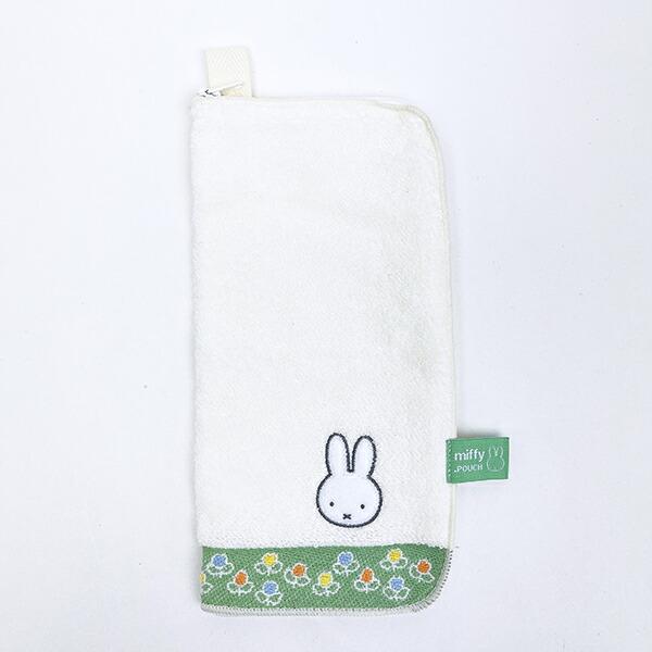 ミッフィー miffy どっとポーチ オーガニックコットン ホワイト