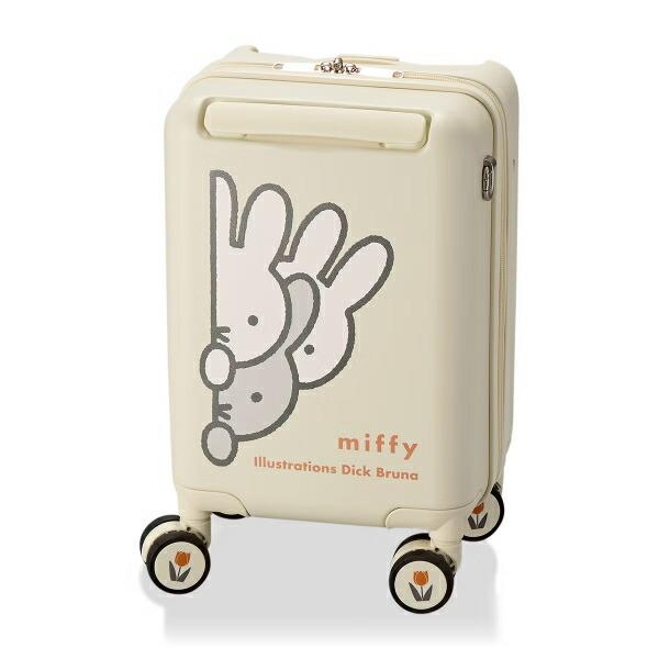 『miffy』ミッフィー　スーツケース　機内持ち込みサイズ ミッフィー miffy ジッパータイプ スーツケース(12L) ブラック プチ