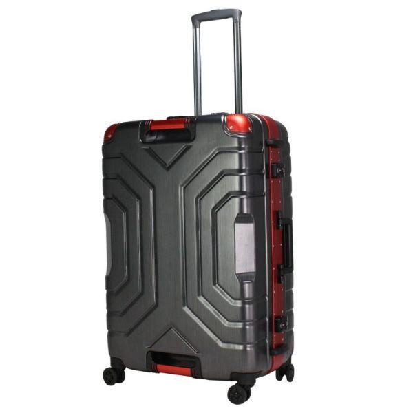 ESCAPE'S グリップマスター スーツケース (キャリーバッグ/トランク) ヘアラインブラック/レッド 67cm 旅行用品｜perfectworld-tokyo｜02