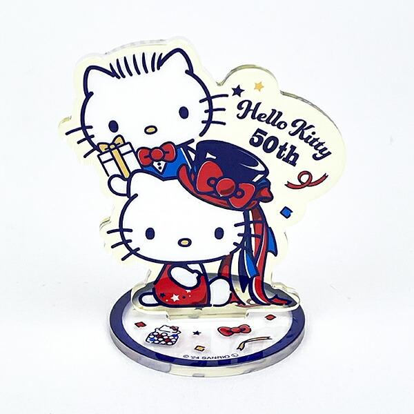 サンリオ ハローキティ 50周年 クリップ付きアクリルスタンド