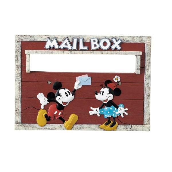 ディズニー　ガーデニング雑貨　壁掛けポスト　メールボックス　郵便受け　ミッキーマウス　ミニーマウス　ガーデン用品