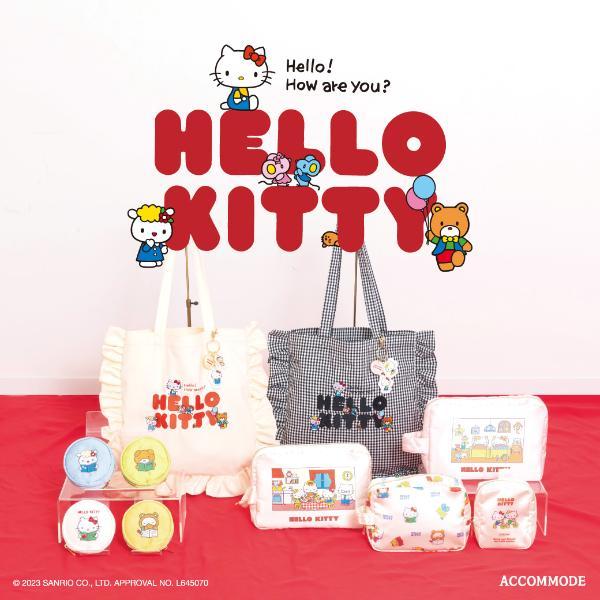 サンリオ ハローキティ フリルトートバッグ（ブラック） Sanrio アコモデ｜perfectworld-tokyo｜05