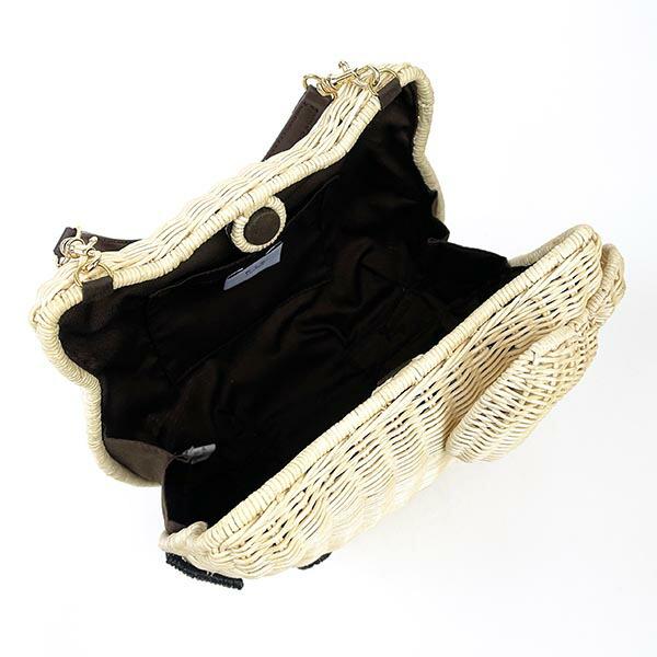 サンリオ ハローキティ ラタンバッグ（ナチュラル） ショルダー