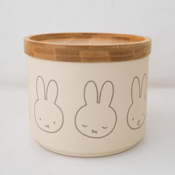 ミッフィー miffy バンブーフタ付きキャニスター(ならびミッフィー) キッチン