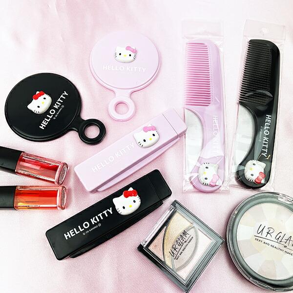 ハローキティ ミラーとコームセット 楽天市場】ハローキティ フェイス形ミラー&コームセット