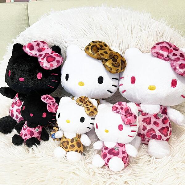 サンリオ ハローキティ ヒョウ柄 ブラウン お座りぬいぐるみ