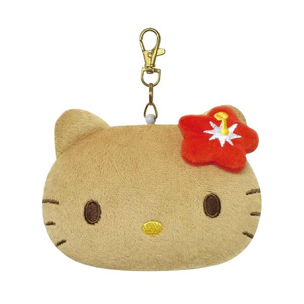 レア‼️レトロ‼️ 日焼けキティ 携帯カバー ハイビスカス ハワイアン ガラケー サンリオ ハローキティ 日焼けシリーズ フェイスパスケース