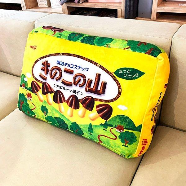 明治 meiji お菓子 きのこの山 もっちりクッション L グッズ