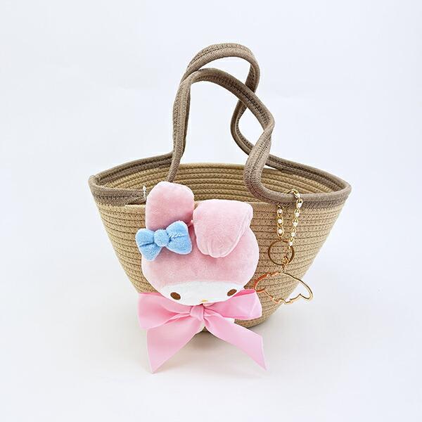 サンリオ マイメロディ ぬいぐるみ付かご風バッグ かごバッグ Sanrio 