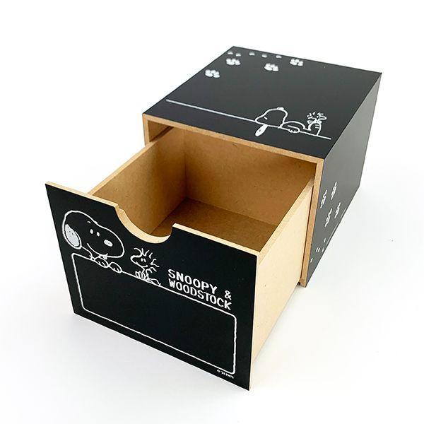 SNOOPY（スヌーピー） 黒板 引き出しボックス ＆ ウッドストック 収納