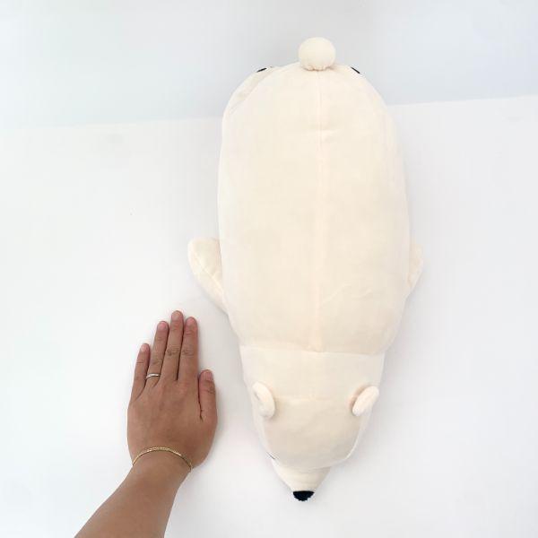 シロクマのラッキー 抱き枕 (ぬいぐるみ/クッション) M ホワイト ねむ