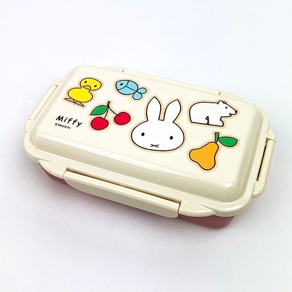 Miffy（ミッフィー） 密封4点留め一段弁当箱 ランチボックス お弁当箱