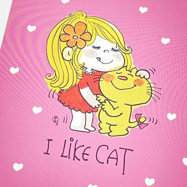 水森亜土　ポップアップ絵本 水森亜土 ポストカード (ピンク) 文具