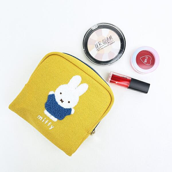 ミッフィー miffy ボックスポーチ イエロー カラフルサガラ かわいい
