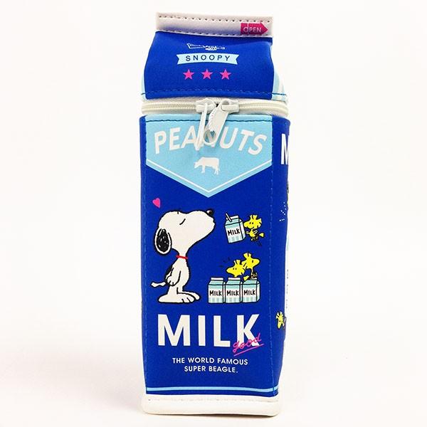 SNOOPY スヌーピー 牛乳パックペンポーチ ミルク ペンポーチ