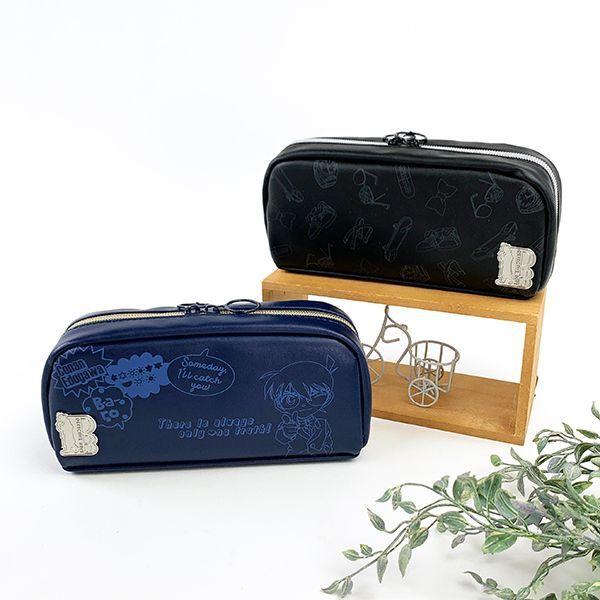 名探偵コナン 江戸川コナン ペンポーチ ブラック 筆箱 文房具