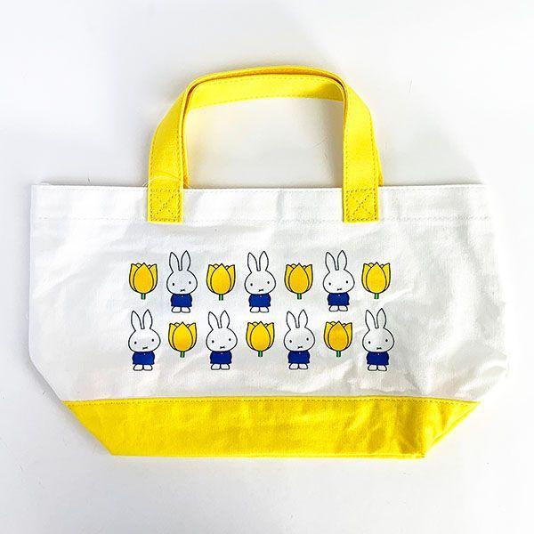 ミッフィー チューリップ miffy and tulips ランチトート YE バッグ ランチ イエロー グッズ  (MCOR)｜perfectworld-tokyo｜02