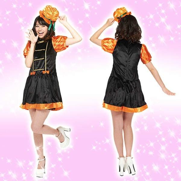 コスプレ 大人 女性用 魔女 かぼちゃ パンプキンマーチ｜perfectworld-tokyo｜02