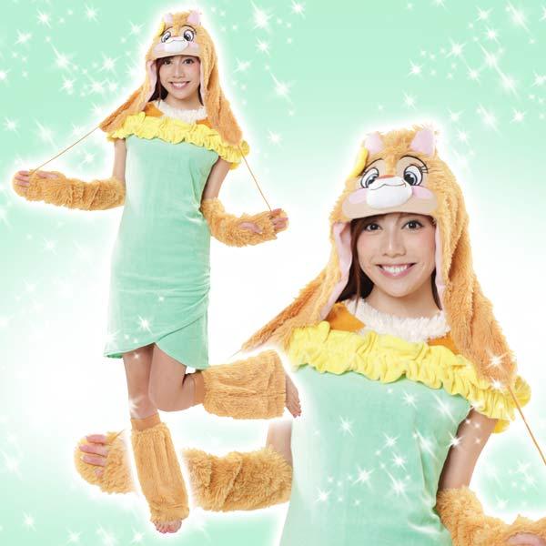 セット品）ぬいぐるみのおまけ付 ディズニー コスチューム モコモコ 