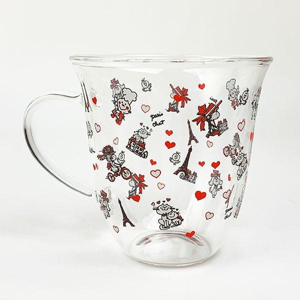 水森亜土 ティータイム 耐熱ガラスギフトセット 和紅茶 ミルク