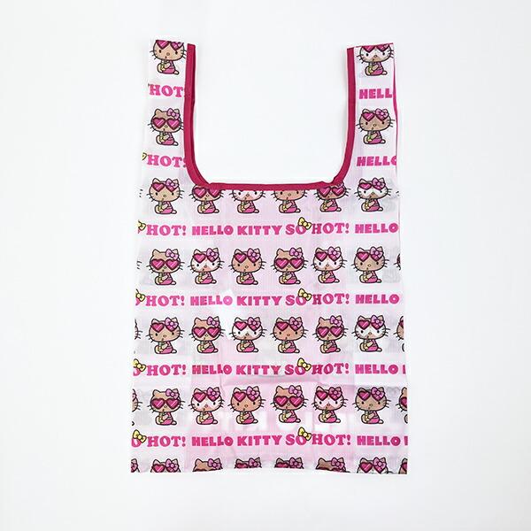 サンリオ ハローキティ 日焼け キティ エコバッグ(M) ピンク Sanrio