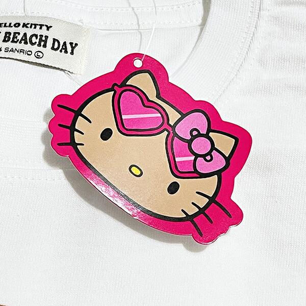 サンリオ ハローキティ 日焼け キティ 半袖Tシャツ(XL) ジュース