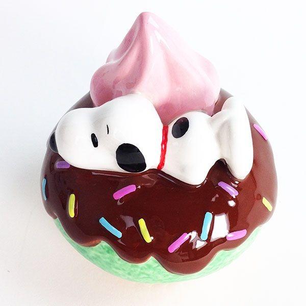 SNOOPY スヌーピー カップケーキバンク 貯金箱 グッズ SNOOPY スヌーピー カップケーキバンク 貯金箱 グッズ