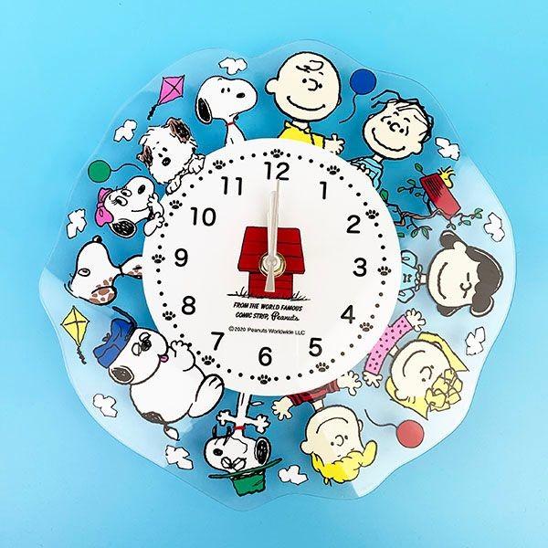 【未使用】AVENUE of the STARS スヌーピー 丸形壁掛け時計 SNOOPY TEMP REVE 直径約42.5cm PEANUTS ピーナッツ インテリア ウッドパーツ壁掛け時計「スヌーピー」(ピーナッツ/PEANUTS)｜通販の