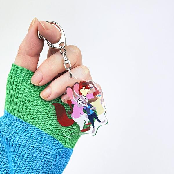 ディズニー ズートピア ニック＆ジュディ アクリルキーホルダー 日本製