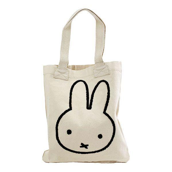 Miffy（ミッフィー） 刺繍A4トート さがら刺繍 フェイス トートバッグ