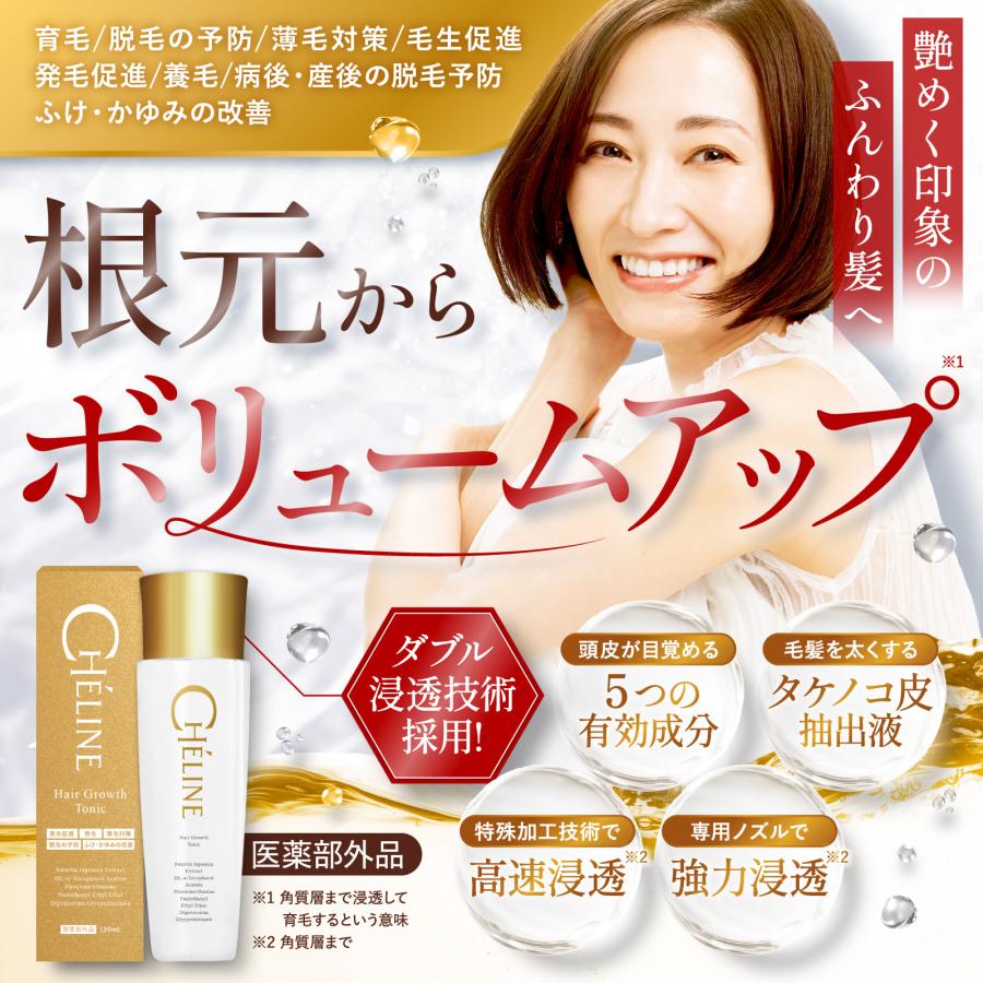 育毛剤 医薬部外品 女性用 120ml【ダブルの特殊技術採用】発毛促進