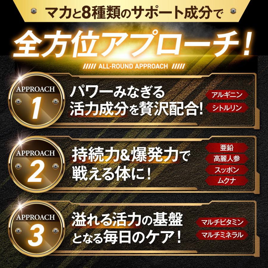マカ 50倍濃縮マカ 500,000mg 亜鉛 シトルリン アルギニン ムクナ