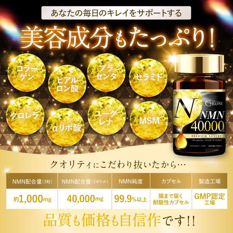 リターミン（NMN）30粒　純度99％以上  40袋 協和薬品 リターミン NMN 500mg×30粒 - ※メール便対応商品 : ヘルシー