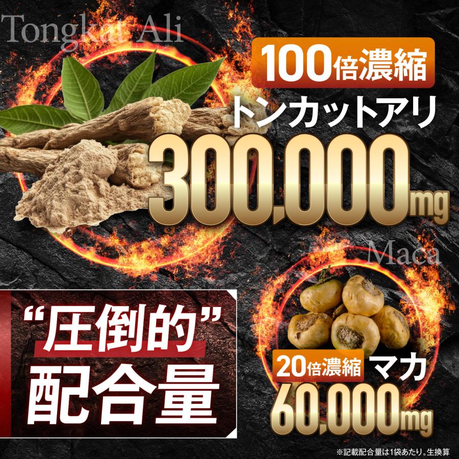 100倍濃縮トンカットアリ 300,000mg 20倍濃縮マカ60,000mg 活力×爆発力