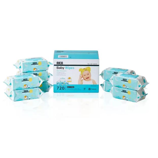 コストコ（Costco） RICO 赤ちゃん用 おしりふき 720枚 Baby Wipes