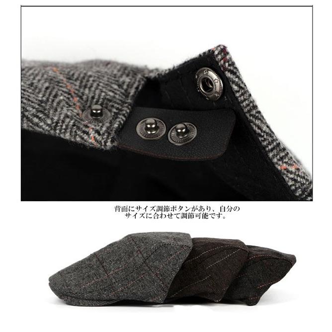 ハンチング帽 キャップ 帽子 メンズ ゴルフ 紫外線カット 日除け 軽量 紳士 レディース 防寒 男性 サイズ調整可能 UVカット |  | 04