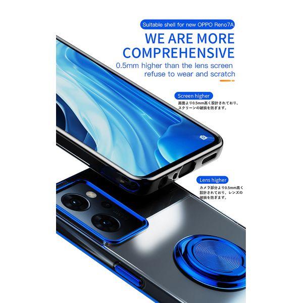 OPPO Reno9 A リノ ケース Reno7A 7A 9A リング オッポ クリア