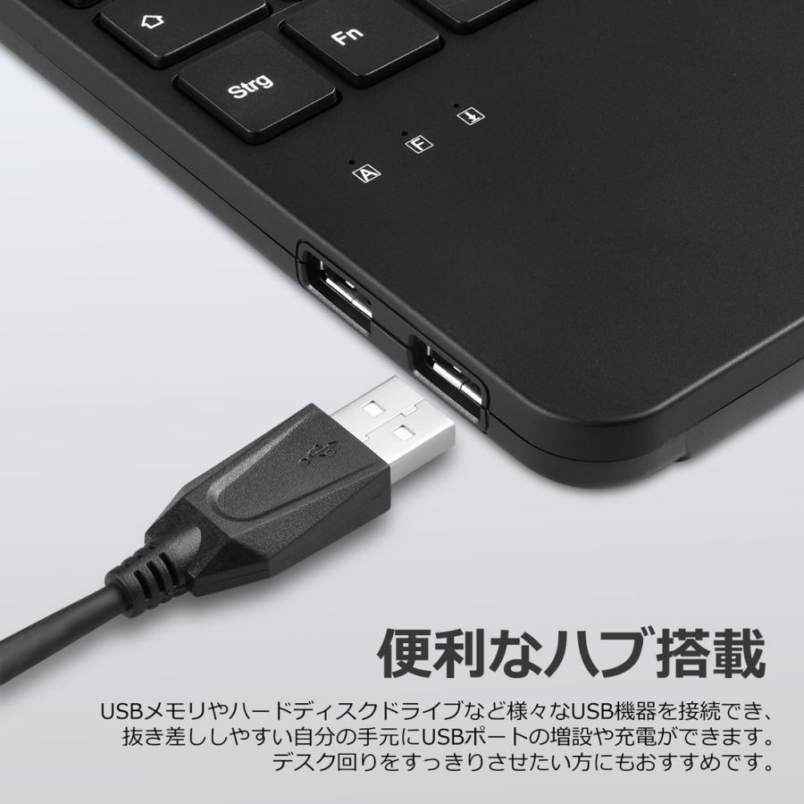 ペリックス（Perixx） キーボード トラックボール USBハブ2個 ミニ