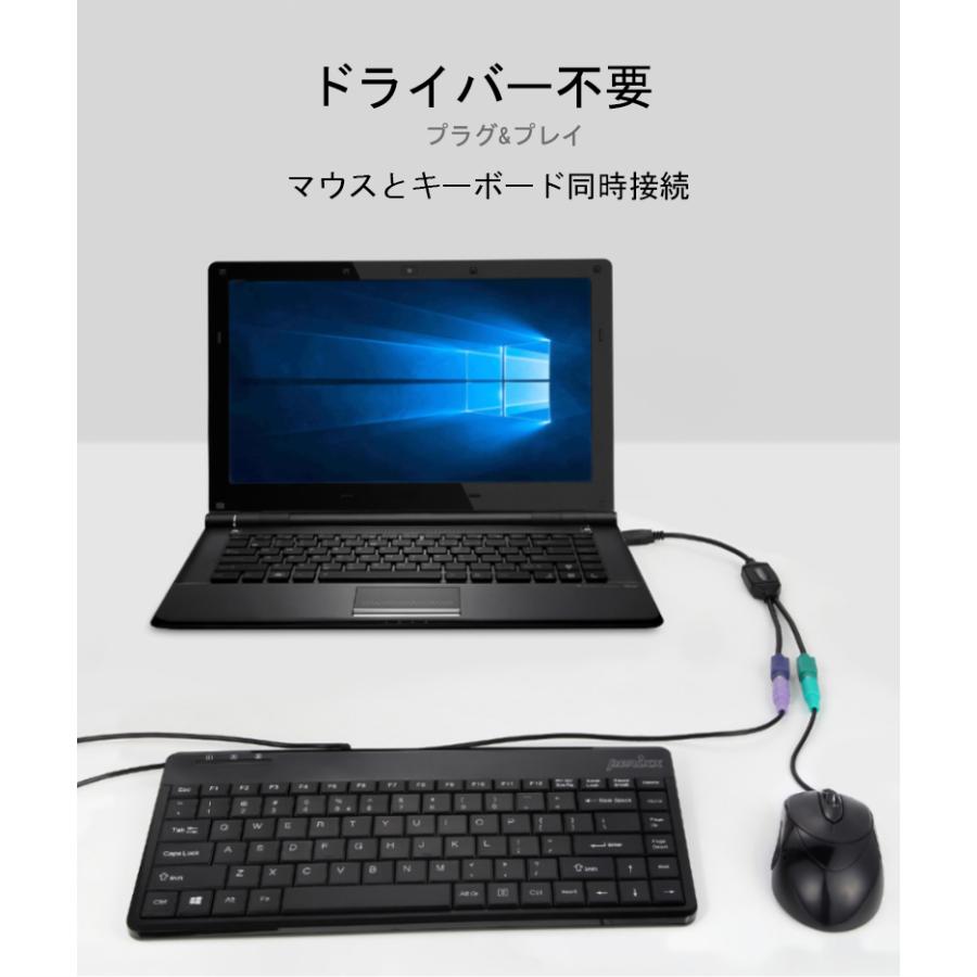 ペリックス（Perixx） 正規保証 PS/2 USB 変換アダプター PS2 変換機