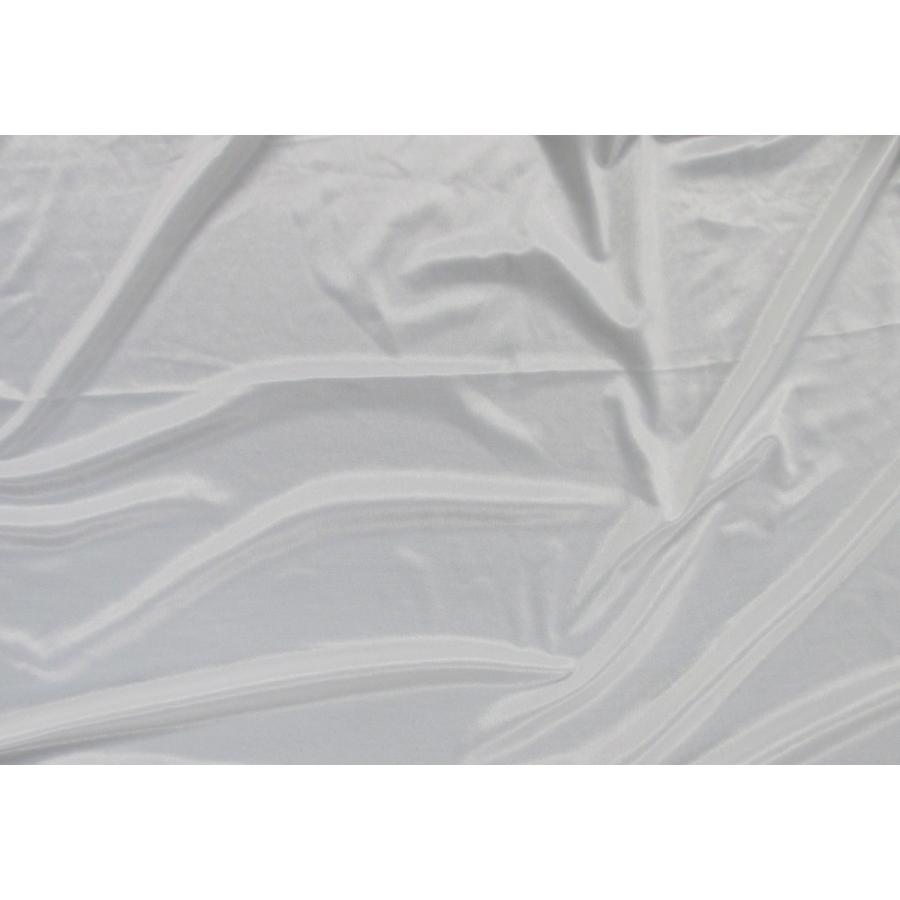 ハイニットスムース防炎品150cm巾(白)10cm単位【メール便対象商品】披露宴会場ジョーゼット幕用ブライト糸生地 | 