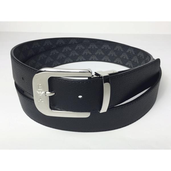 Emporio Armani イーグル GAロゴ レザーベルト Emporio Armani Ga Eagle Leather Belt Iron Grey | ONU