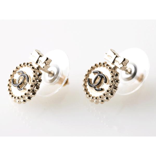 CHANEL シャネル A61356 リボンモチーフ X ココマーク 入り円形 