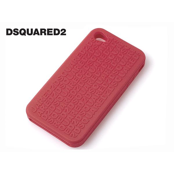 DSQUARED2 W12 IT5011 V337 42 ロゴ柄 レッド系 シリコン iPhone 4 用 保護ケース アイホン4 カバー｜perlei